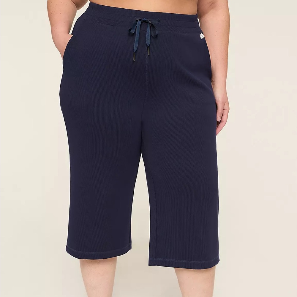 LIVI Active Journey Rib-Knit Capri Pants size 14/16 NWT